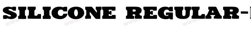 Silicone Regular字体转换